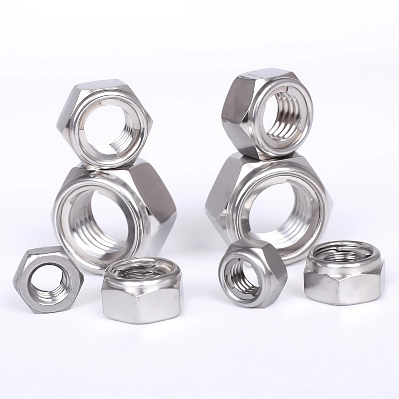 Stainless Steel Kabeh Kacang Kunci Logam DIN 980 Nut Self-locking